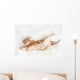 Red Kitten Stretched Out Wall Decal