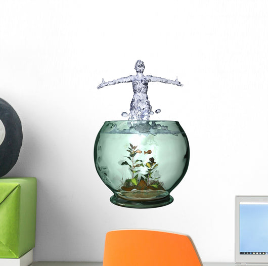 Aquarium Splash Wall Decal