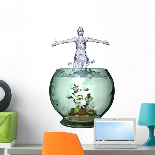 Aquarium Splash Wall Decal