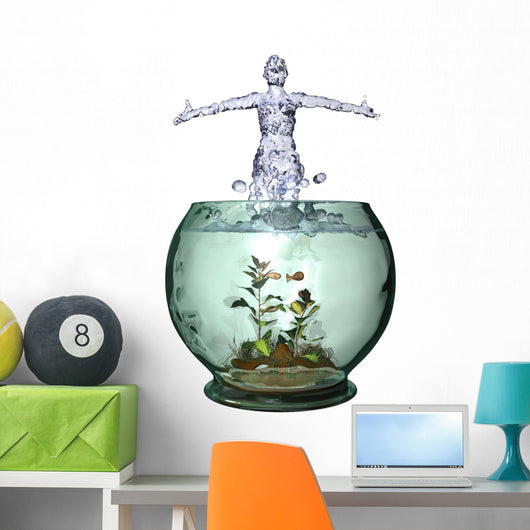 Aquarium Splash Wall Decal