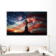 Independence day. Liberty enlightening the world Wall Mural