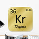Krypton Element Wall Decal