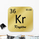 Krypton Element Wall Decal