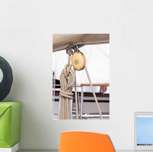 Block and rope Wall Mural