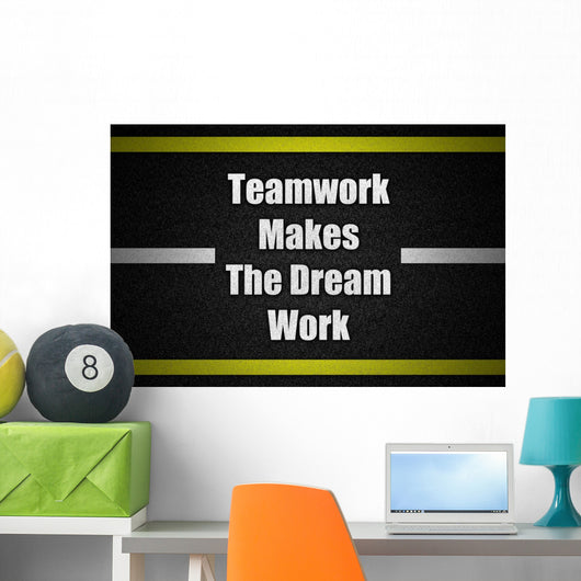 Traffic  road surface with text Wall Decal