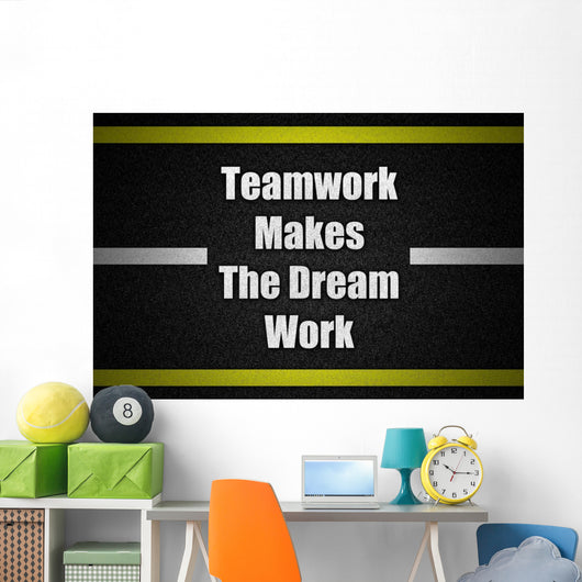 Traffic  road surface with text Wall Decal