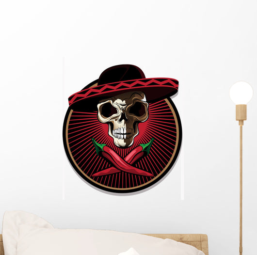 Mexican Skull Emblem or