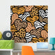 Animal Print Hearts Seamless Wall Decal