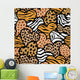 Animal Print Hearts Seamless Wall Decal