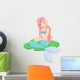 Lily Pad Mermaid Wall Decal