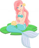 Lily Pad Mermaid Wall Decal