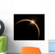 Solar eclipse in orange color Wall Mural