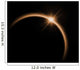 Solar eclipse in orange color Wall Mural