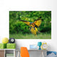 Landing Blue-and-yellow Macaw Ara Wall Decal