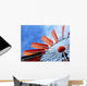 Orange Windmill Blades Wall Mural