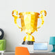Gold Trophy Wall Decal