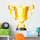 Gold Trophy Wall Decal