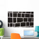 Black White Square Wall