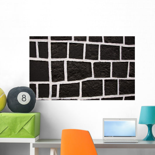 Black White Square Wall