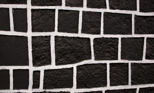 Black White Square Wall