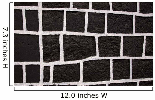 Black White Square Wall