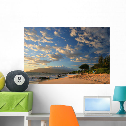 Sunset on Maui Beach Wall Mural