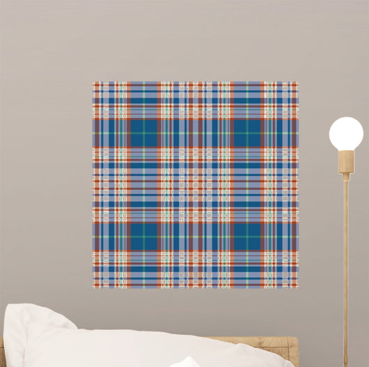 Vector Tartan Textile Texture Wall Decal