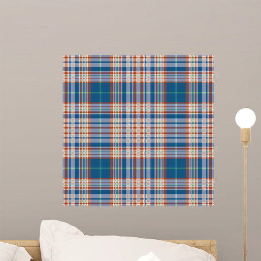 Vector Tartan Textile Texture Wall Decal