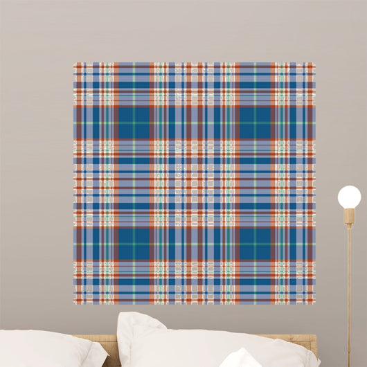 Vector Tartan Textile Texture Wall Decal