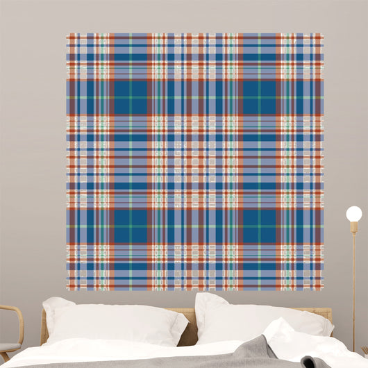 Vector Tartan Textile Texture Wall Decal