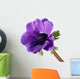 Purple anemone flower Wall Decal
