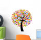 Colorful Flower Tree Wall Mural