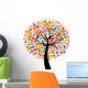 Colorful Flower Tree Wall Mural