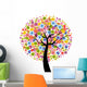 Colorful Flower Tree Wall Mural