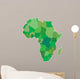 africa map green Wall Decal