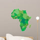 africa map green Wall Decal