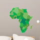africa map green Wall Decal