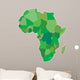 africa map green Wall Decal