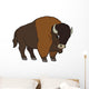 Cartoon Animal - Buffalo - Flat Coloring Style Wall Decal