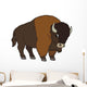 Cartoon Animal - Buffalo - Flat Coloring Style Wall Decal