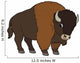 Cartoon Animal - Buffalo - Flat Coloring Style Wall Decal