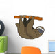 Cartoon Animal - Sloth - Flat Coloring Style Wall Decal