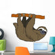 Cartoon Animal - Sloth - Flat Coloring Style Wall Decal