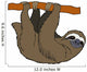 Cartoon Animal - Sloth - Flat Coloring Style Wall Decal