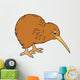 Cartoon Animal - Kiwi - Illustration for the Children Wall Decal