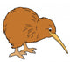 Cartoon Animal - Kiwi - Illustration for the Children Wall Decal