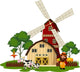 farmer and cow at the farm Wall Decal