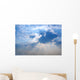 Sun Rays from under Cloud Covering the Sun Blue Sky Background Wall Mural