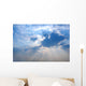 Sun Rays from under Cloud Covering the Sun Blue Sky Background Wall Mural