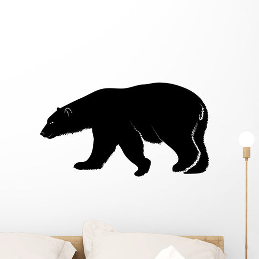polar bear on a white background Wall Decal